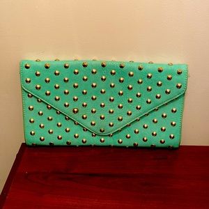 Fun mint studded purse